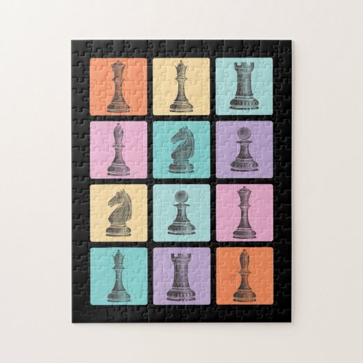 Chess Gift | Ik hou echt van de schaakstukken Legpuzzel (Verticaal)