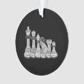 Chess Gift | Ik hou echt van de schaakstukken Ornament (voorkant)