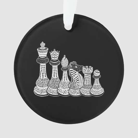 Chess Gift | Ik hou echt van de schaakstukken Ornament (voorkant)