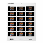 Chess Gift | Kaas-videospel of voedselontwerp Etiket (Full Sheet)