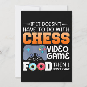 Chess Gift Kaas-videospel of voedselontwerp Feestdagenkaart