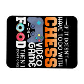 Chess Gift | Kaas-videospel of voedselontwerp Magneet (Horizontaal)