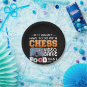 Chess Gift | Kaas videospel of voedselontwerp Papieren Bordje (Feest)