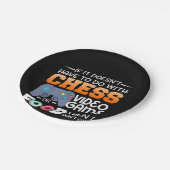 Chess Gift | Kaas videospel of voedselontwerp Papieren Bordje (Gekanteld)