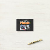 Chess Gift | Kaas-videospel of voedselontwerp Post-it® Notes (Op bureau)