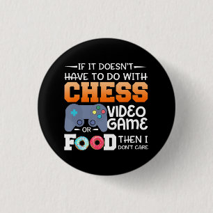 Chess Gift Kaas videospel of voedselontwerp Ronde Button 3,2 Cm