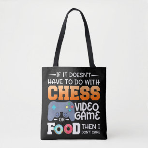 Chess Gift   Kaas videospel of voedselontwerp Tote Bag