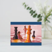 Chess Girls Briefkaart (Staand voorkant)