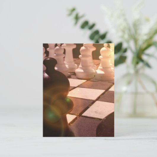 Chess Grandmaster Briefkaart (Staand voorkant)