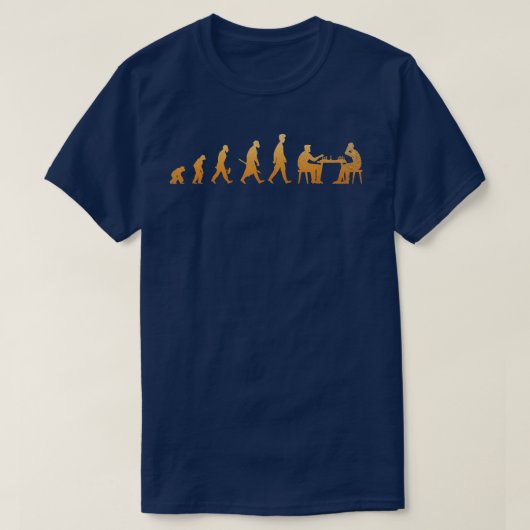 Chess Grandmaster Chess Player Gift Evolution Ches T-shirt (Design voorkant)