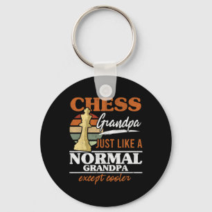 Chess Grandpa Just Like A Normal Grandfather Chess Sleutelhanger