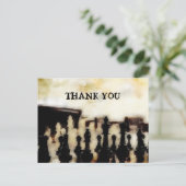 Chess Grunge Bedankt Briefkaart (Staand voorkant)