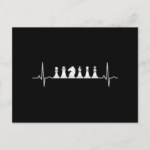 Chess Heartbeat Chess Briefkaart