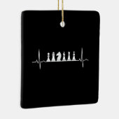Chess Heartbeat Chess Keramisch Ornament (Rechts)