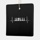 Chess Heartbeat Chess Keramisch Ornament (Links)