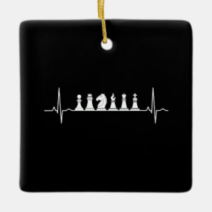 Chess Heartbeat Chess Keramisch Ornament