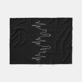 Chess Heartbeat Chess Master Chess Club  Fleece Deken (Voorkant (Horizontaal))