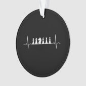 Chess Heartbeat Chess Ornament (voorkant)