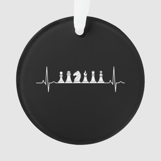 Chess Heartbeat Chess Ornament (voorkant)