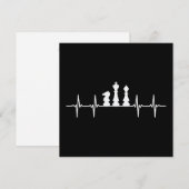 Chess Heartbeat Chess Piecks Kaart (Voorkant / Achterkant)