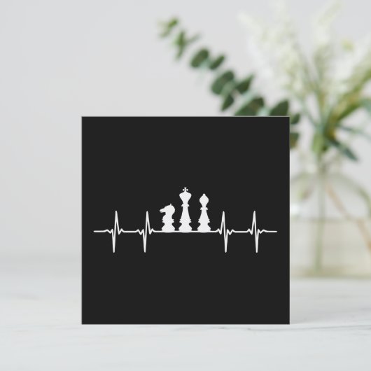 Chess Heartbeat Chess Piecks Kaart (Staand voorkant)