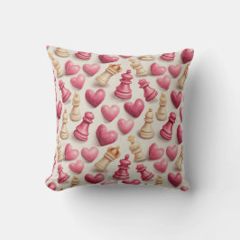 Chess & Hearts Valentines Pattern Kussen