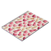 Chess & Hearts Valentines Pattern Notitieboek (Linkerzijde)