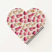 Chess & Hearts Valentines Pattern Notitieboek (Achterkant)