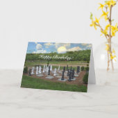 Chess Iedereen Happy Birthday Kaart (Gele Bloem)