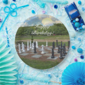 Chess Iedereen Happy Birthday Papieren Bordje (Feest)