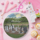 Chess Iedereen Happy Birthday Papieren Bordje (Feest)