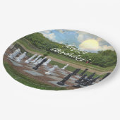 Chess Iedereen Happy Birthday Papieren Bordje (Gekanteld)