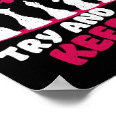 Chess ik speel als een meisje probeer en houd spel poster (Hoek)