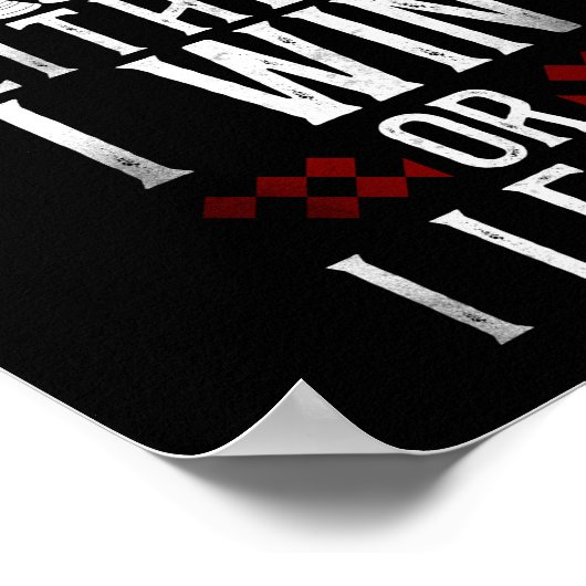 Chess ik verlies nooit of ik win of ik leer speler poster (Hoek)