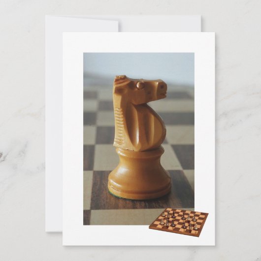 Chess Invitation Card Kaart (Voorkant)