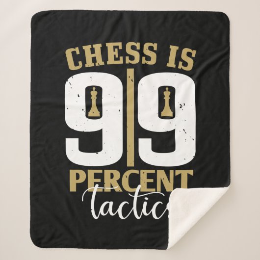Chess Is 99 Percent Tactics Sherpa Deken (Voorkant)