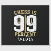 Chess is 99 % tactiek cadeaupapier (Vlak)