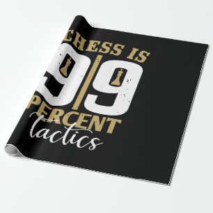 Chess is 99 % tactiek cadeaupapier