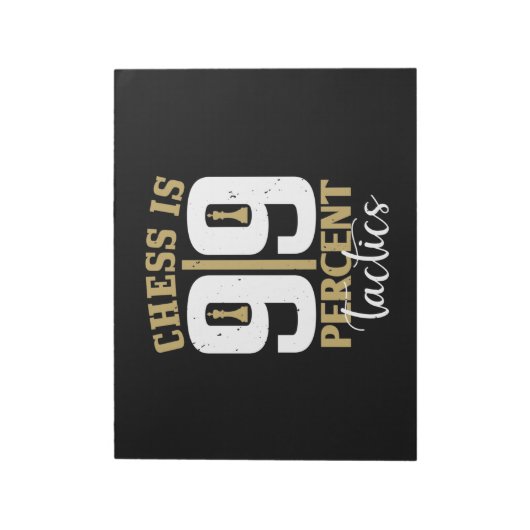 Chess is 99 % tactiek notitieblok (Linkerzijde)