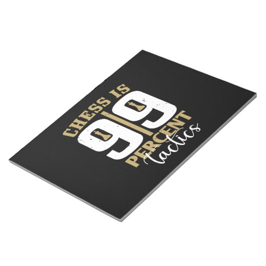 Chess is 99 % tactiek notitieblok (Schuin)