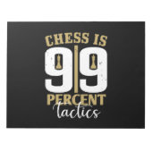 Chess is 99 % tactiek notitieblok (Voorkant)