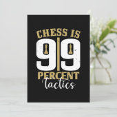 Chess is 99 % tactiek save the date (Staand voorkant)