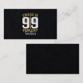 Chess is 99 % tactiek visitekaartje (Voorkant / Achterkant)