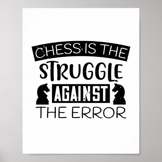 Chess is de strijd tegen de fout poster (Voorkant)