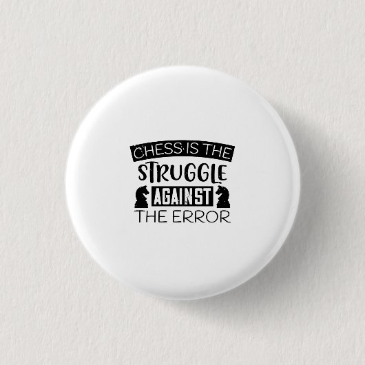 Chess is de strijd tegen de fout ronde button 3,2 cm (Voorkant)