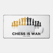 Chess is een oorlogsreflecterende schaakstukken bureaumat (Keyboard & Muis)