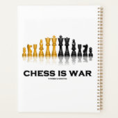 Chess is een oorlogsreflecterende schaakstukken planner (Achterkant)