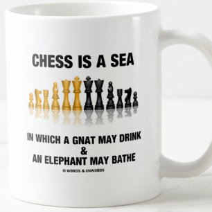Chess is een Zee waarin Gnat olifant kan Drinken Koffiemok