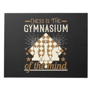 Chess is het gymnasium van de geest notitieblok