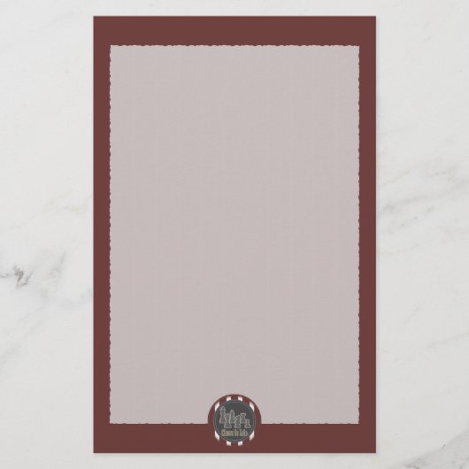 Chess is Life Red Briefpapier (Voorkant)